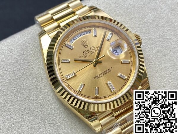 Rolex Day Date Replica - EW Factory Champagne Dial Size 40mm