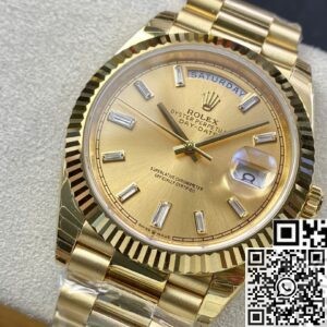 Rolex Day Date Replica - EW Factory Champagne Dial Size 40mm