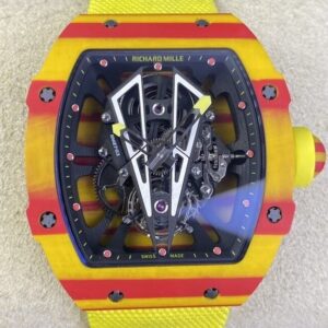 Fake Richard Mille RM27 - BBR Factory Tourbillon Yellow Strap