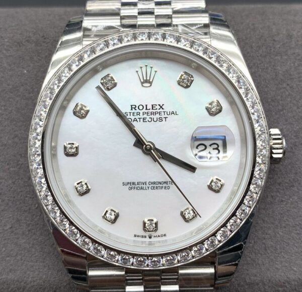 Rolex Replica Datejust - EW Factory Diamond Bezel Size 41mm