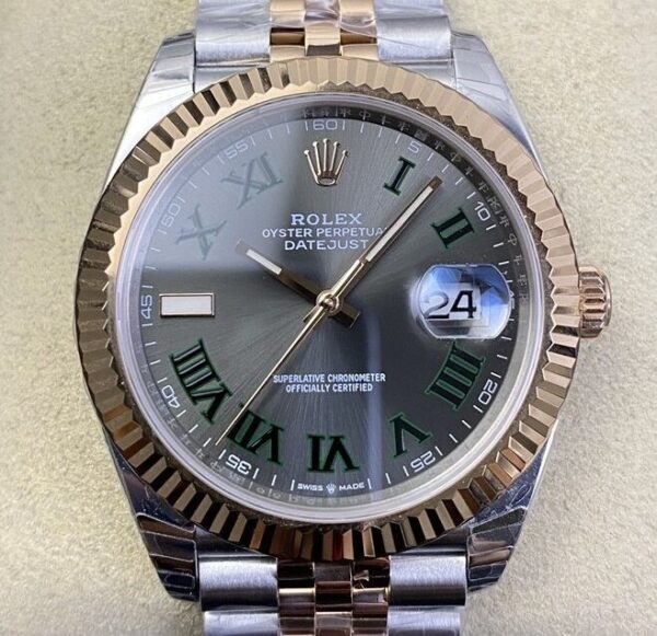 EW Factory Rolex Fake Datejust - Rose Gold Size 40mm