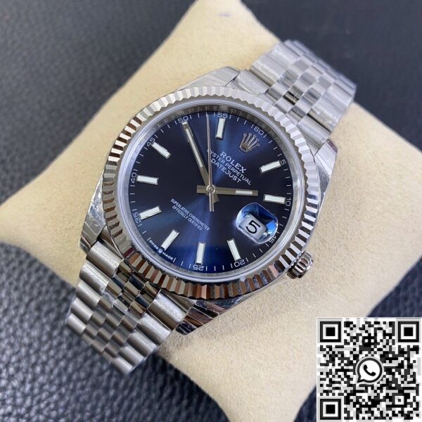 EW Factory Rolex Duplicate - Datejust Blue Dial Size 41mm