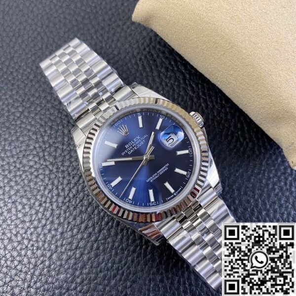 EW Factory Rolex Duplicate - Datejust Blue Dial Size 41mm