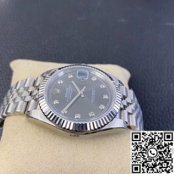 EW Factory Copy Rolex Datejust -Gray Dial Size 41mm