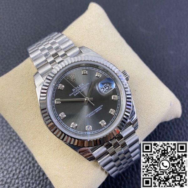 EW Factory Copy Rolex Datejust -Gray Dial Size 41mm