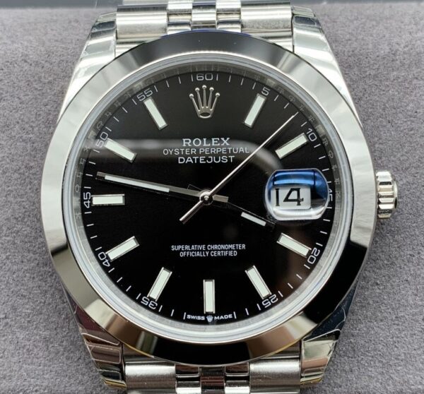 EW Factory Fake Rolex Datejust - Black Dial Size 41mm