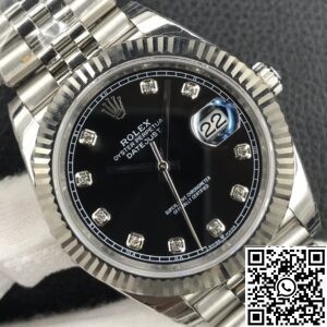 EW Factory Rolex Datejust Replica - Black Dial Size 41mm