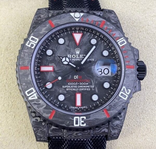 Custom Rolex watch - VS Factory Submariner Colored Carbon