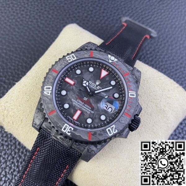 Custom Rolex watch - VS Factory Submariner Colored Carbon