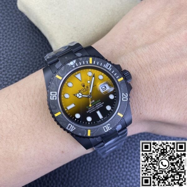 Rolex Submariner Custom Watch VS Factory Gradient Yellow