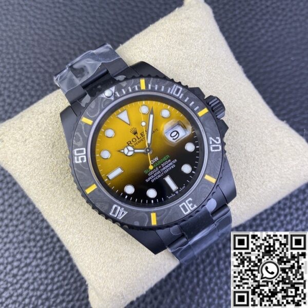 Rolex Submariner Custom Watch VS Factory Gradient Yellow