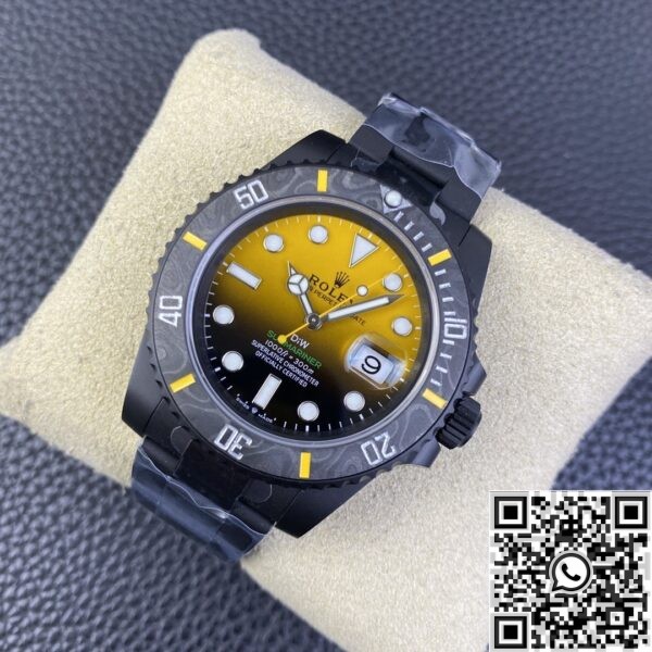 Rolex Submariner Custom Watch VS Factory Gradient Yellow