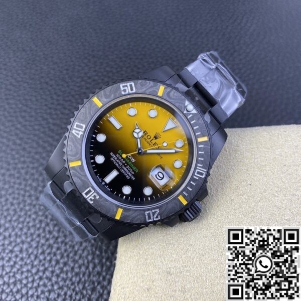 Rolex Submariner Custom Watch VS Factory Gradient Yellow