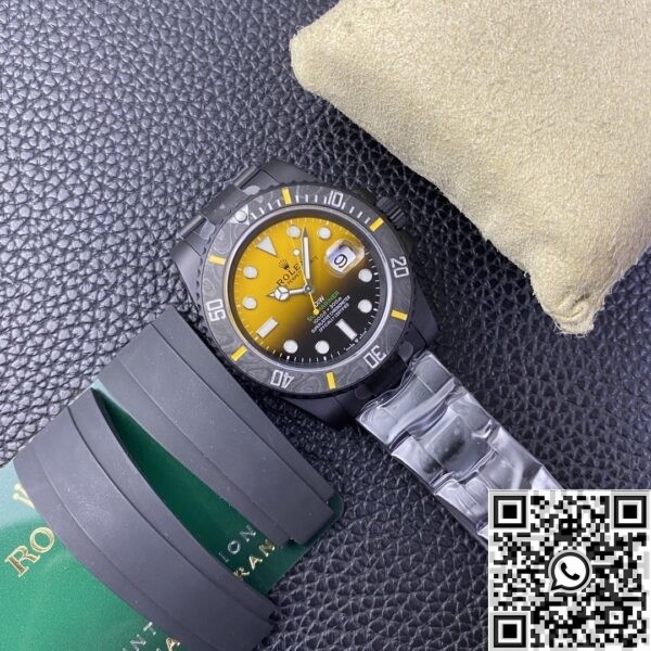 Rolex Submariner Custom Watch VS Factory Gradient Yellow