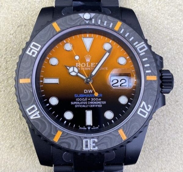 VS Custom Rolex Submariner Watches Gradient Orange