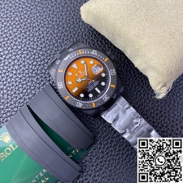 VS Custom Rolex Submariner Watches Gradient Orange