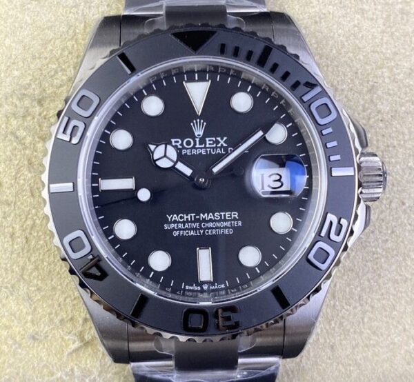 Replica Rolex Yacht Master - Alcohol Black Dial Size 42 mm