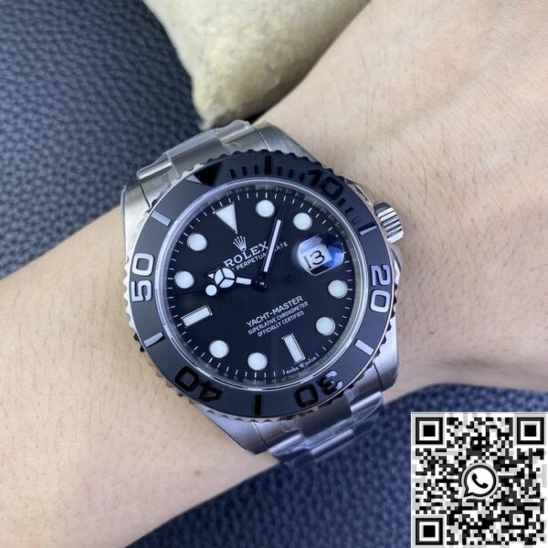 Replica Rolex Yacht Master - Alcohol Black Dial Size 42 mm