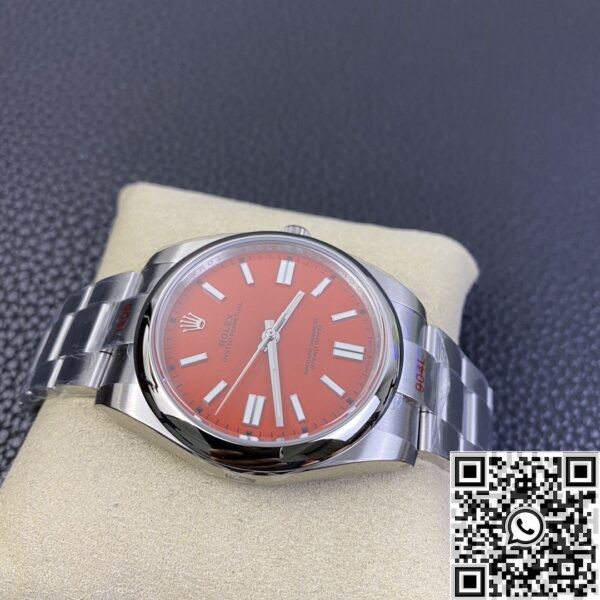 Copy Rolex Oyster Perpetual - Coral Red Dial Size 41mm