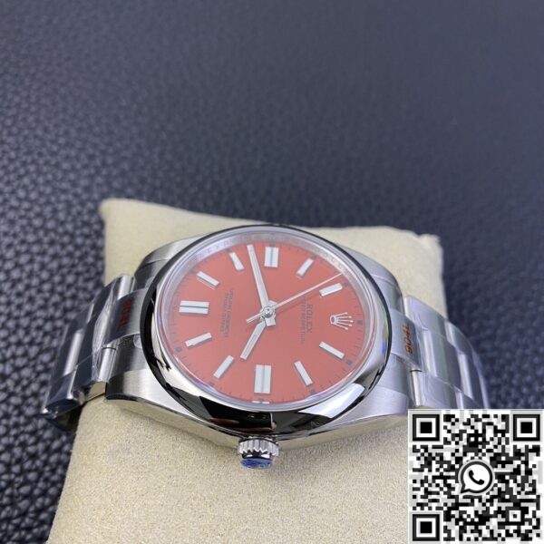 Copy Rolex Oyster Perpetual - Coral Red Dial Size 41mm