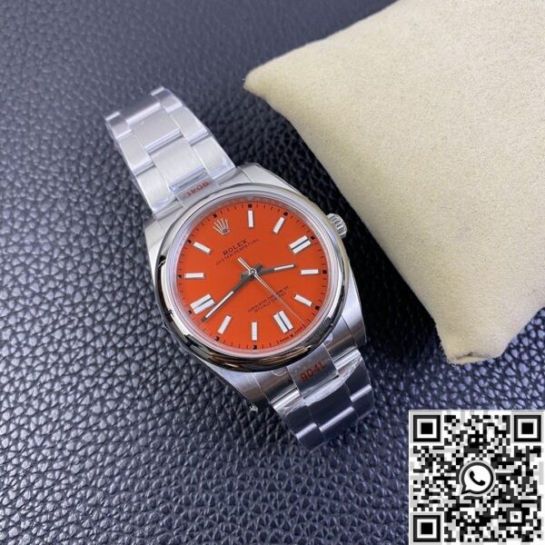 Copy Rolex Oyster Perpetual - Coral Red Dial Size 41mm