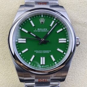 Rolex Oyster Perpetual Replica - Green Dial Size 41mm