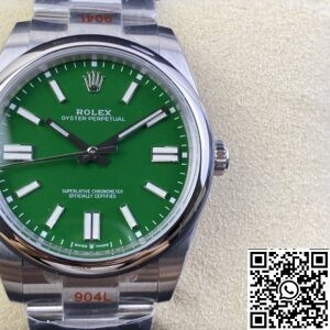 Rolex Oyster Perpetual Replica - Green Dial Size 41mm