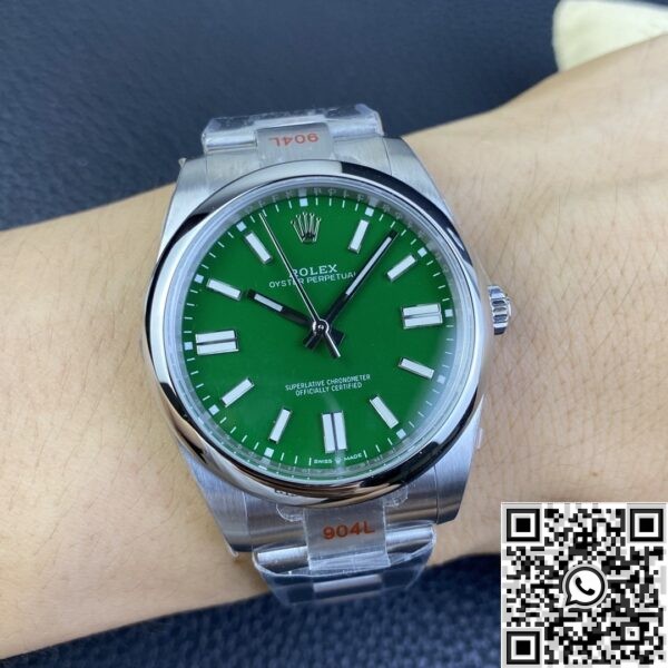 Rolex Oyster Perpetual Replica - Green Dial Size 41mm