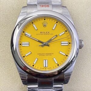 Rolex Fake Oyster Perpetual - Yellow Dial Size 41mm