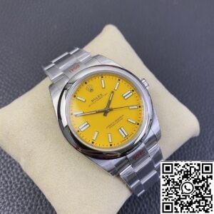 Rolex Fake Oyster Perpetual - Yellow Dial Size 41mm