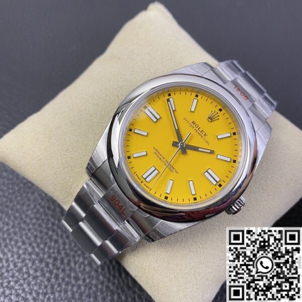 Rolex Fake Oyster Perpetual - Yellow Dial Size 41mm