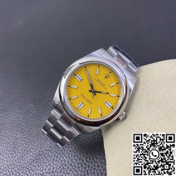 Rolex Fake Oyster Perpetual - Yellow Dial Size 41mm