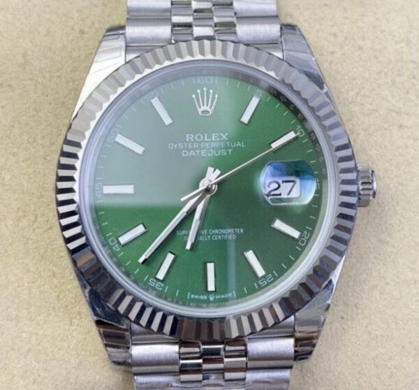   Fake Rolex Watches Datejust - Mint Green Dial Size 41mm