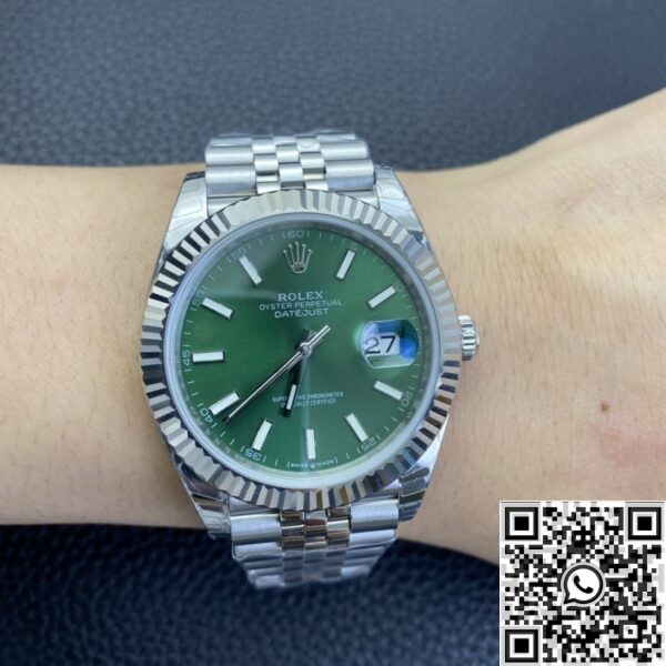   Fake Rolex Watches Datejust - Mint Green Dial Size 41mm