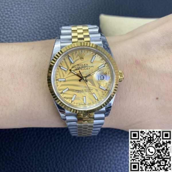 Copy Rolexs EW Factory Datejust - Gold Watch Size 36mm