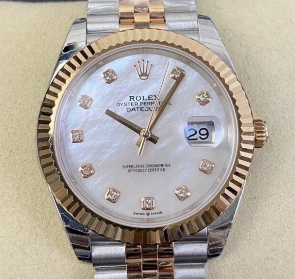 Best Fake Rolex EW Factory Datejust - Gold Watch Size 41mm