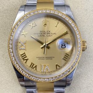 Rolex Datejust Imitate EW Factory - Gold Watch Size 36mm