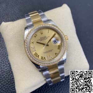 Rolex Datejust Imitate EW Factory - Gold Watch Size 36mm