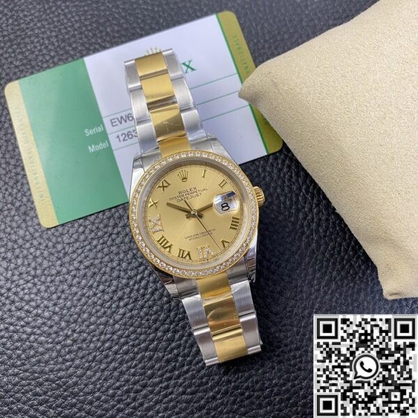 Rolex Datejust Imitate EW Factory - Gold Watch Size 36mm