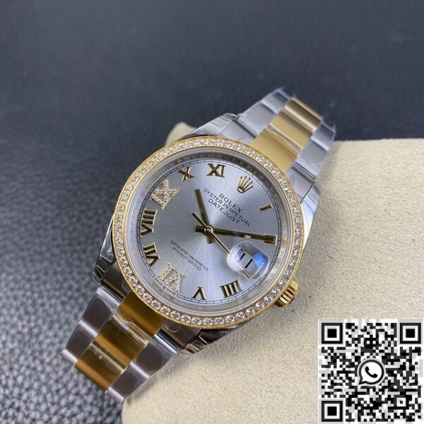 Fake Rolexs Datejust EW Factory - Gold Watch Size 36mm