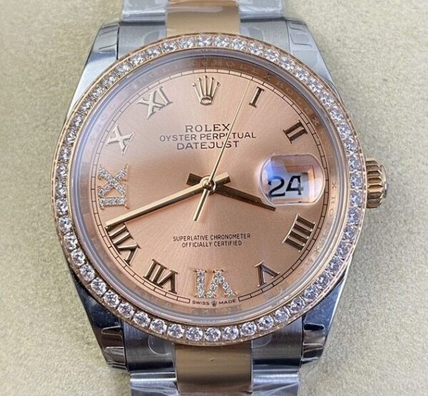 Fake Rolexs Datejust - Rose Gold Watch Size 36mm