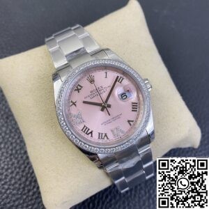 Replica Rolex Watches - Datejust Pinkr Dial Size 36mm