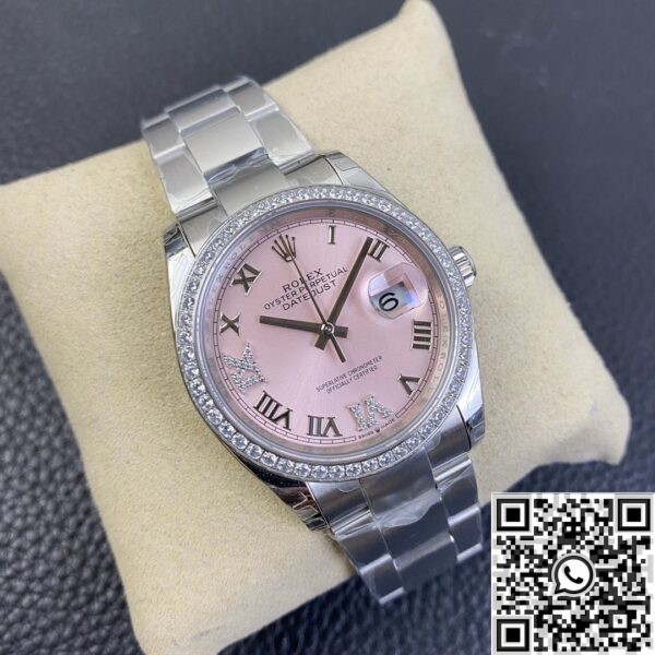 Replica Rolex Watches - Datejust Pinkr Dial Size 36mm