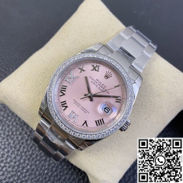 Replica Rolex Watches - Datejust Pinkr Dial Size 36mm