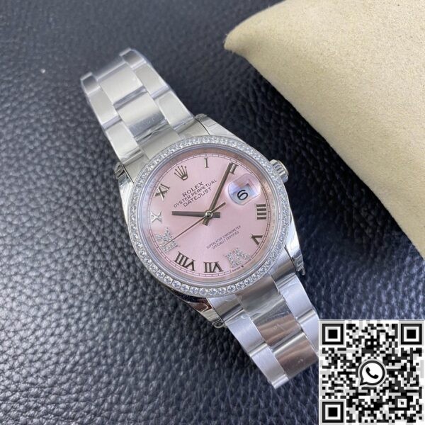 Replica Rolex Watches - Datejust Pinkr Dial Size 36mm