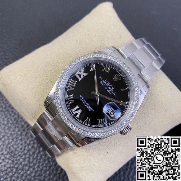 Fake Rolex Datejust - EW Factory Black Dial Size 36mm