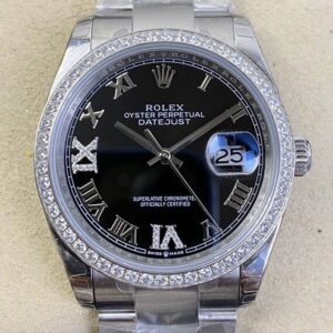 Fake Rolex Datejust - EW Factory Black Dial Size 36mm