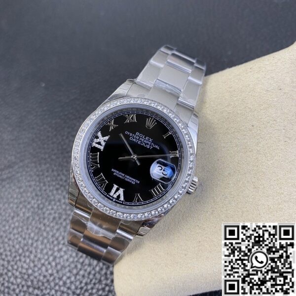 Fake Rolex Datejust - EW Factory Black Dial Size 36mm