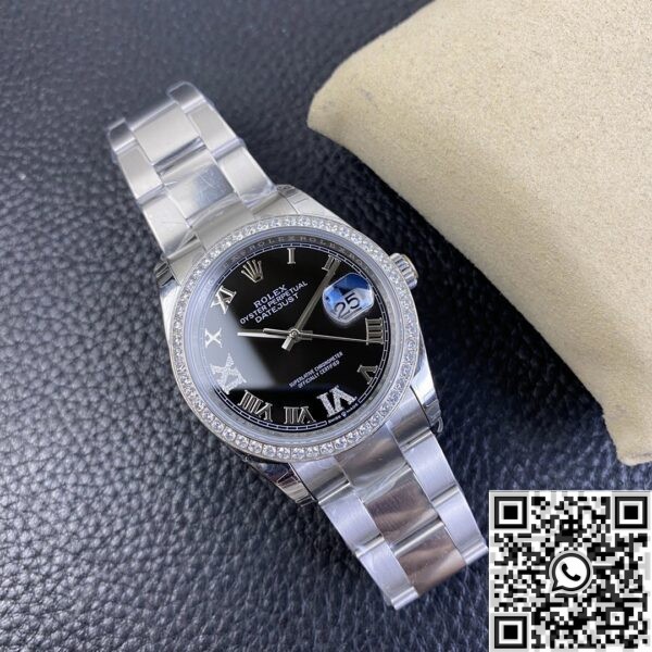 Fake Rolex Datejust - EW Factory Black Dial Size 36mm