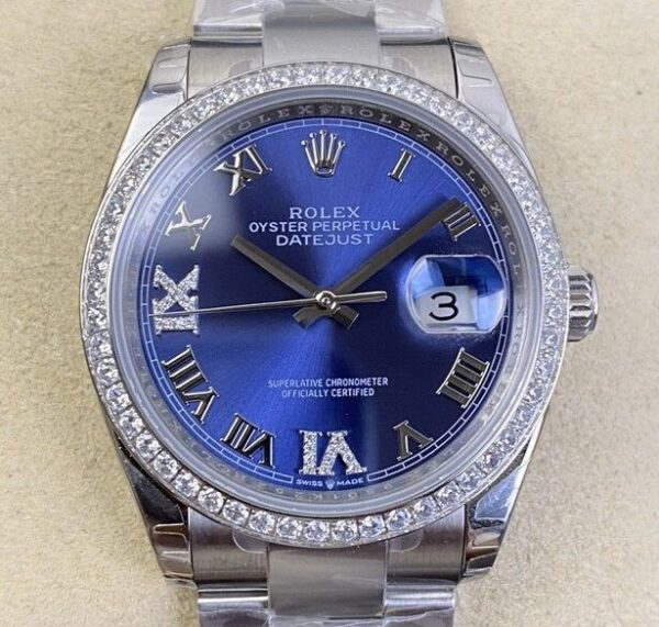 Replica Rolex Datejust - EW Factory Blue Dial Size 36mm